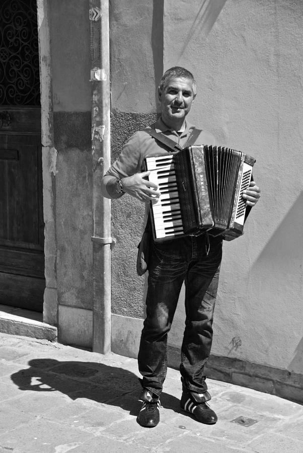 Man And His Accordion  Photograph by Eric Tressler