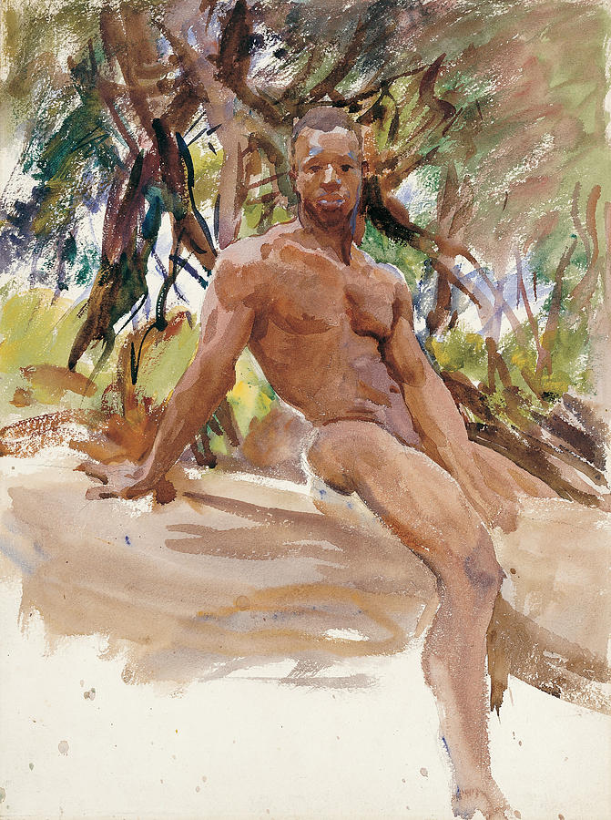 Man and Trees. Florida Painting by John Singer Sargent