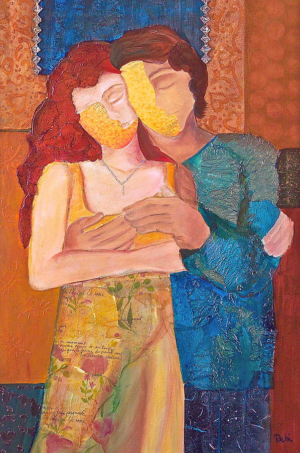 Man and Woman Painting by Debi Starr