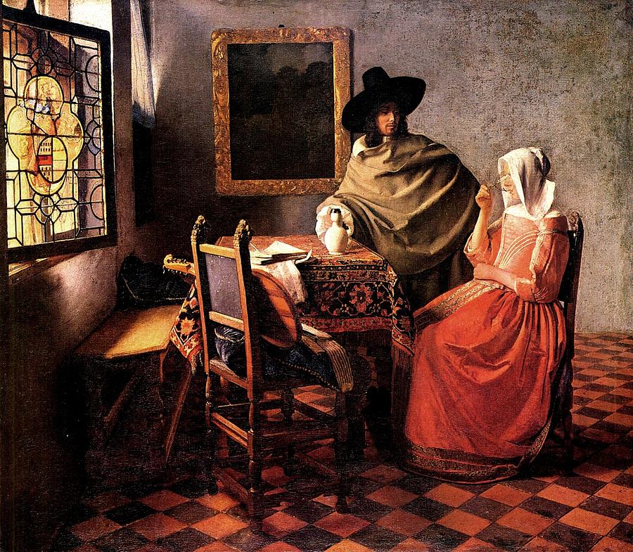 Man And Woman Johannes Vermeer 