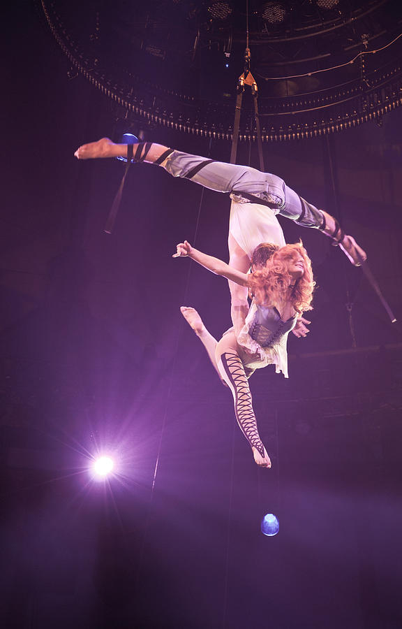 Man and Woman on Trapeze at Paris Circus  Photograph by Matthew Bamberg