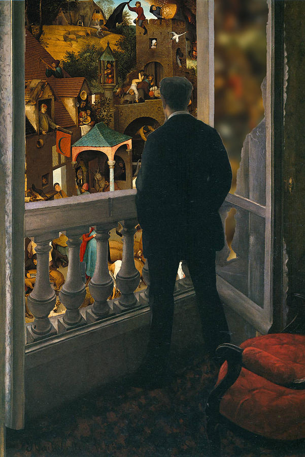 Man at the Window, 1875 Wall Mural | Buy online at Europosters