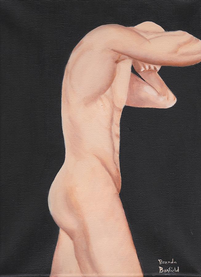 Man Painting by Brenda Bonfield