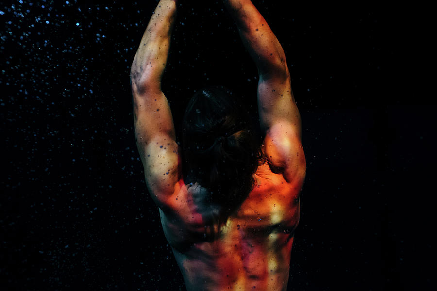 Man Diving In Pool Photograph by Matt Porteous