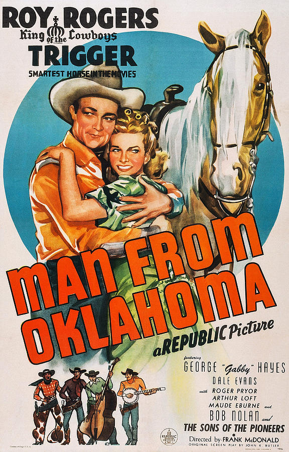 Man From Oklahoma, U.s. Poster Photograph by Everett Man From Oklahoma, U.s. Poster Photograph by Everett