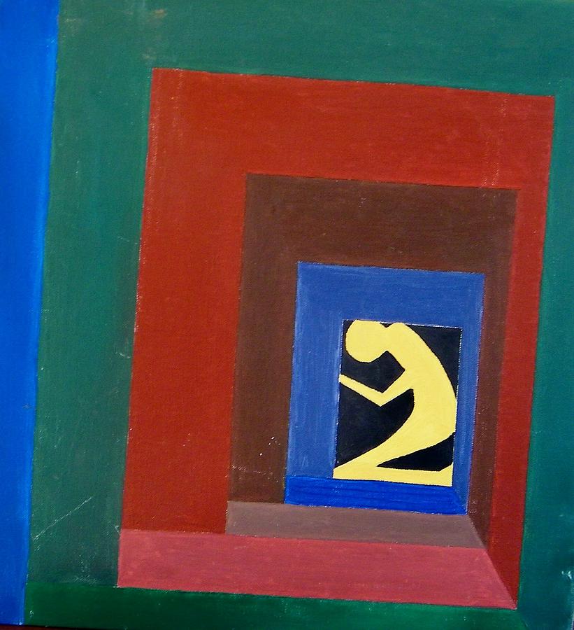 Man in a Box Painting by Lenore Senior