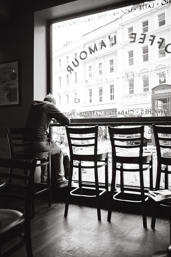 Alone In Cafe Love Photograph