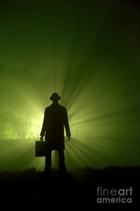 Man In Light Beams Photograph by Lee Avison