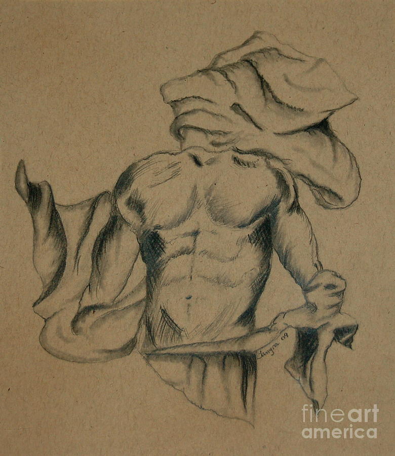 Man In Robe Drawing By Tamyra Crossley