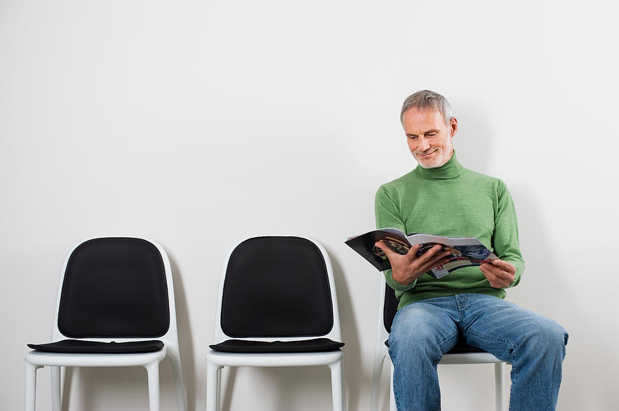 Man in waiting room Photograph by Image Source