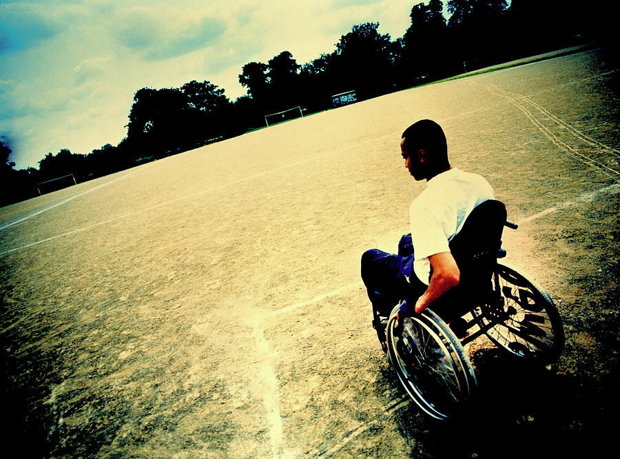 Man In Wheelchair Photograph by Michael Donne/science Photo Library