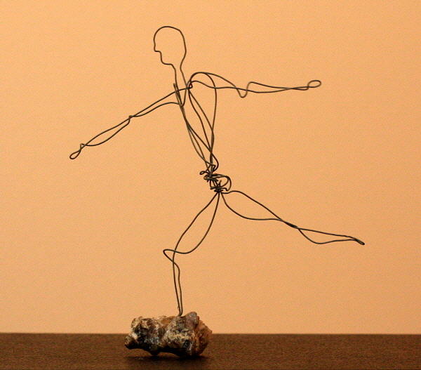 Man Sculpture - Man Jumpimg by Mel Drucker