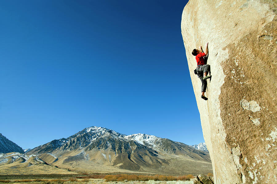 Man Lead Climbing Photograph By Corey Rich Fine Art America