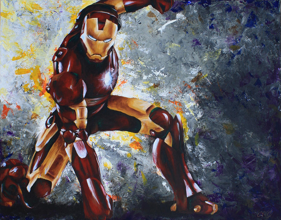 Man of Iron Painting by Connie Mobley Medina