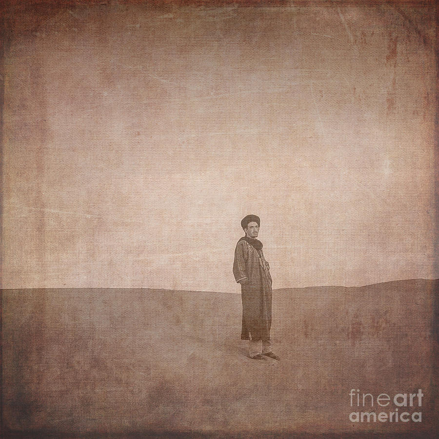 Man on a dune Digital Art by Patricia Hofmeester