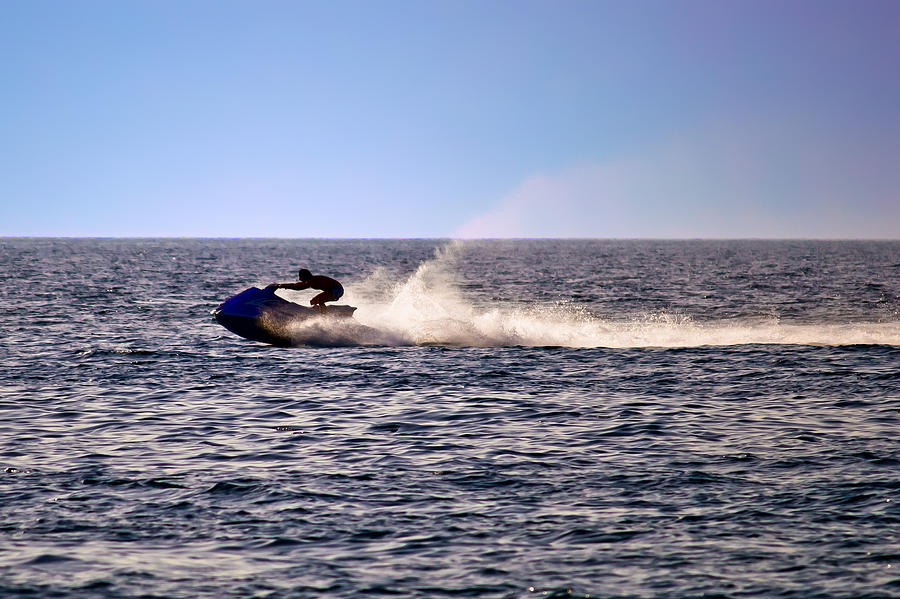 water ski boat silhouette