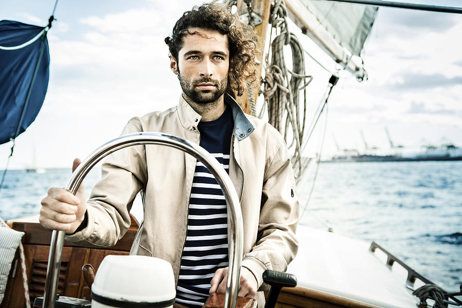Man sailing Photograph by Orbon Alija