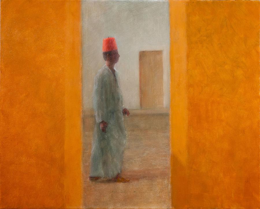 Man Photograph - Man, Tangier Street, 2012 Acrylic On Canvas by Lincoln Seligman