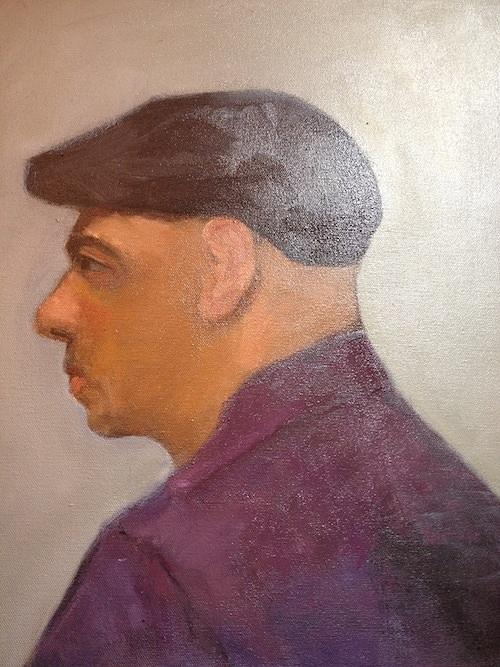 Portrait Painting - Man Wearing Cap by Joyce Colburn