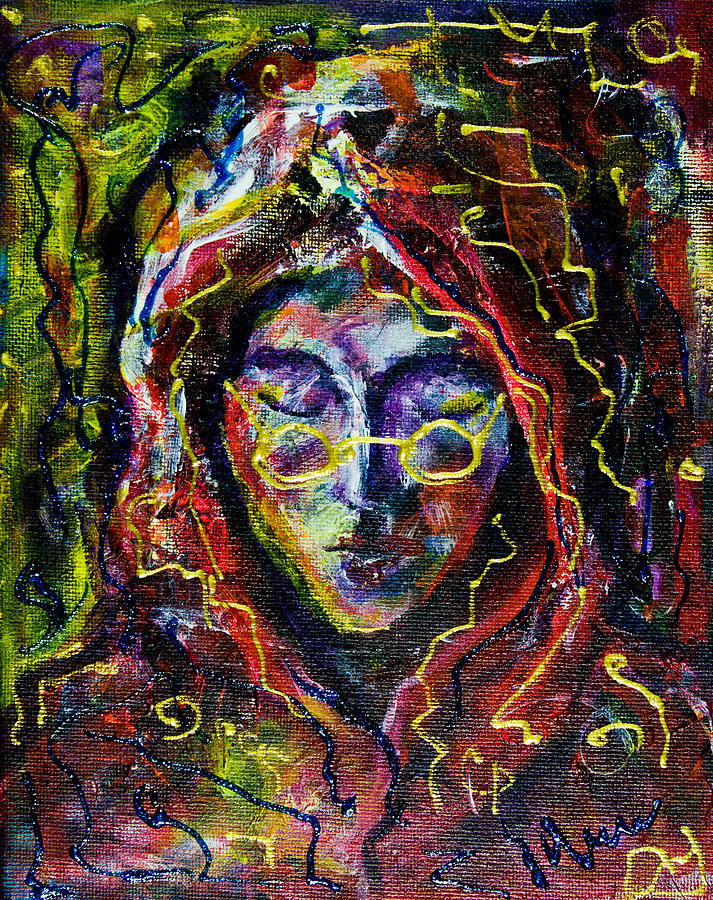Man with a hood Painting by Maxim Komissarchik