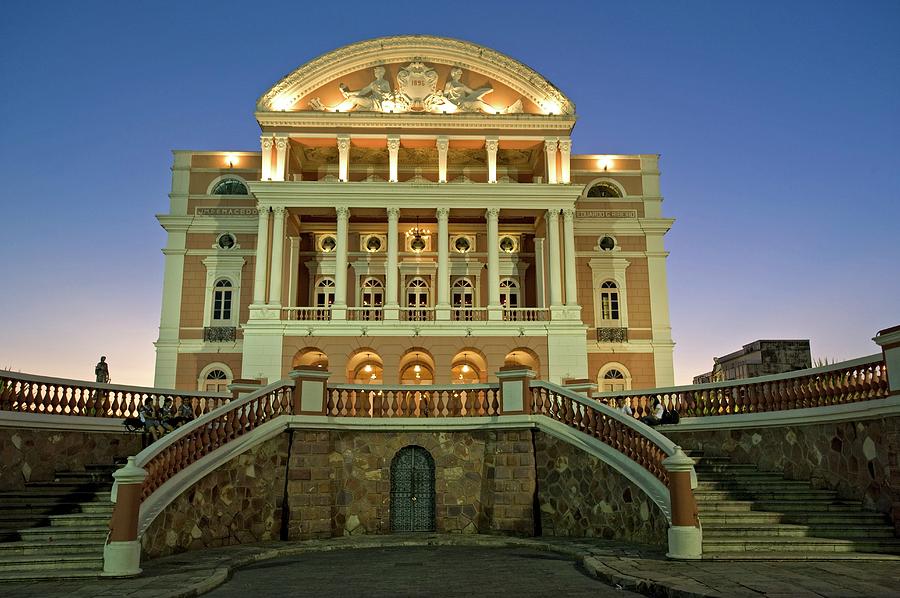 Manaus Opera House Photograph by Tony Camacho/science Photo Library