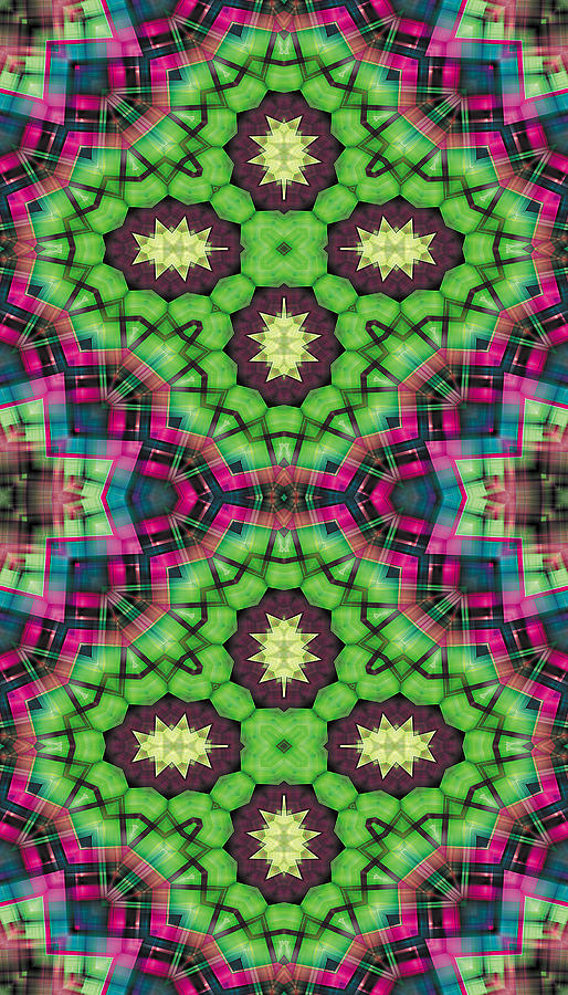 Abstract Digital Art - Mandala 112 for iPhone Double by Terry Reynoldson