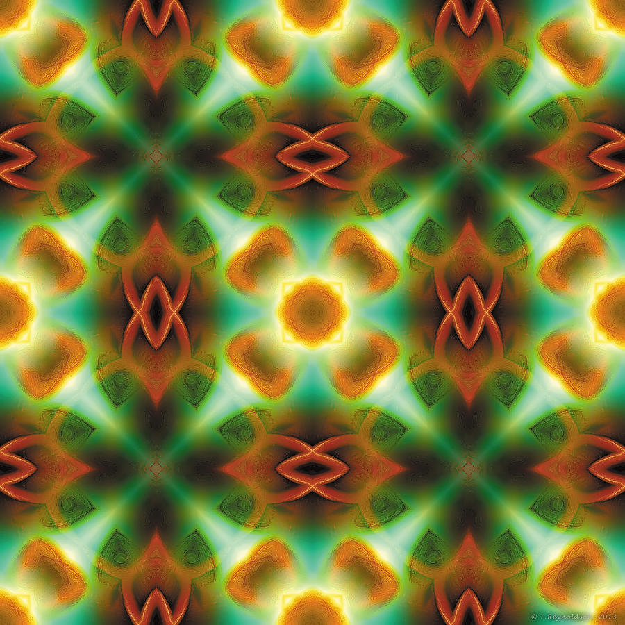 Abstract Digital Art - Mandala 134 by Terry Reynoldson