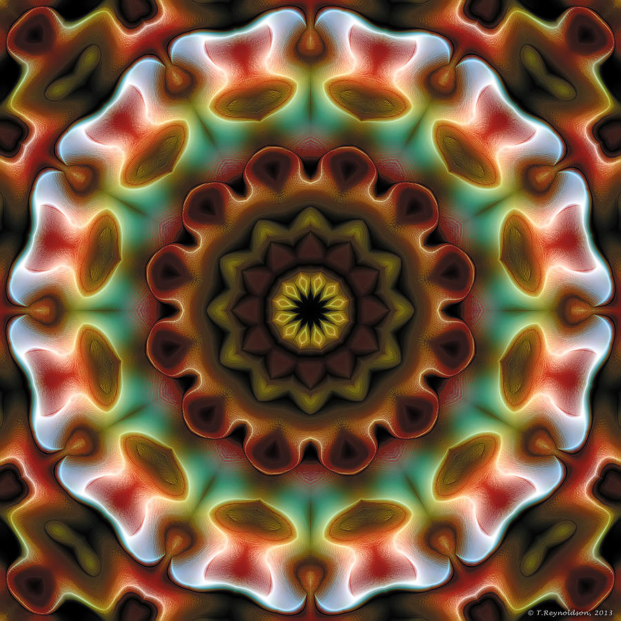 Tibetan Images Digital Art - Mandala 74 by Terry Reynoldson