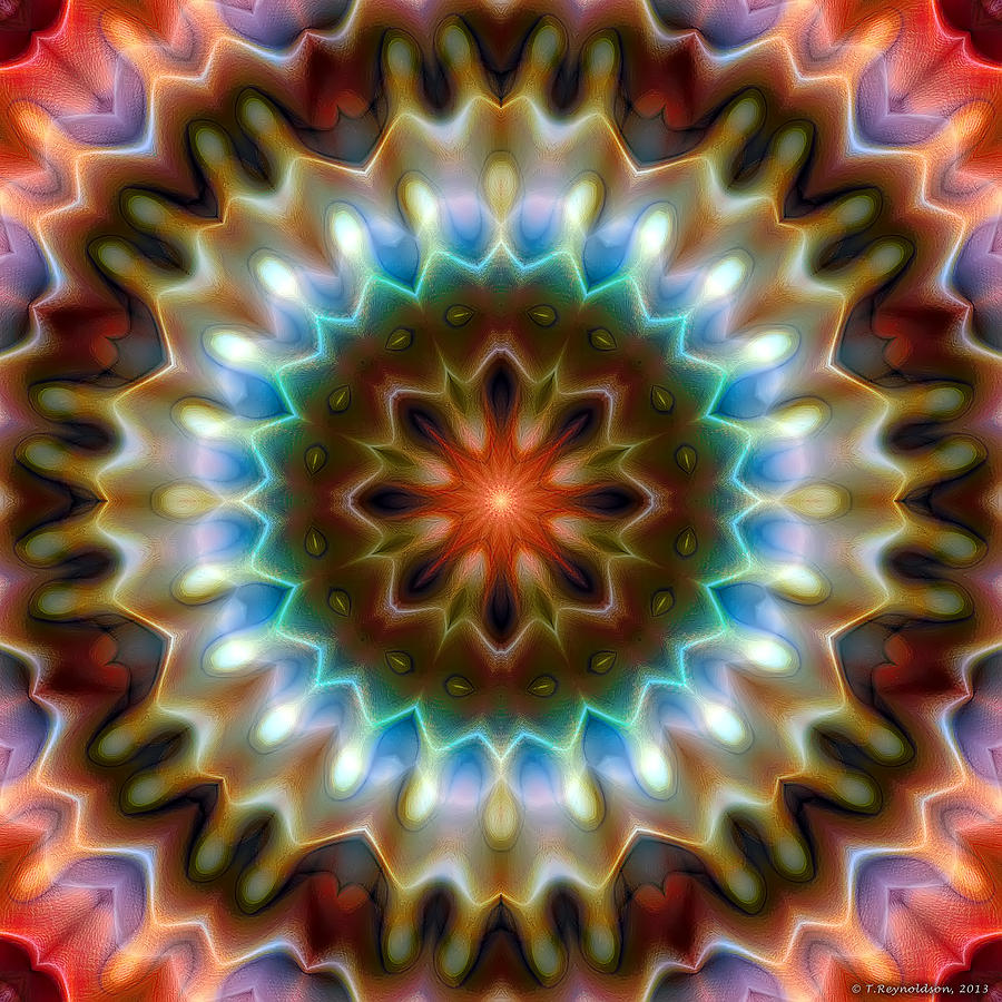 Psychedelic Pattern Digital Art - Mandala 79 by Terry Reynoldson