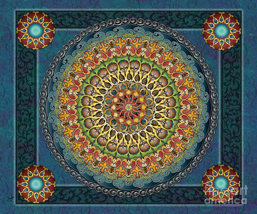 Fantasy Digital Art - Mandala Fantasia sp by Peter Awax