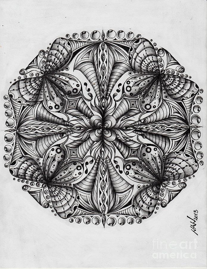 Mandala- Journey Within Drawing by Anca S - Fine Art America