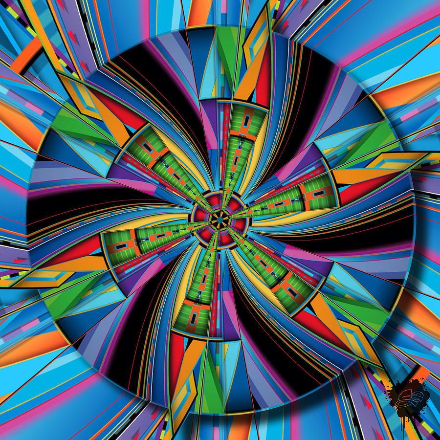 Mandala of Energy Digital Art by Lisa Schwaberow