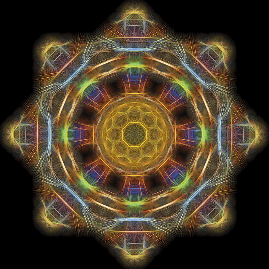 Mandala Of Light 1 Digital Art by William Horden