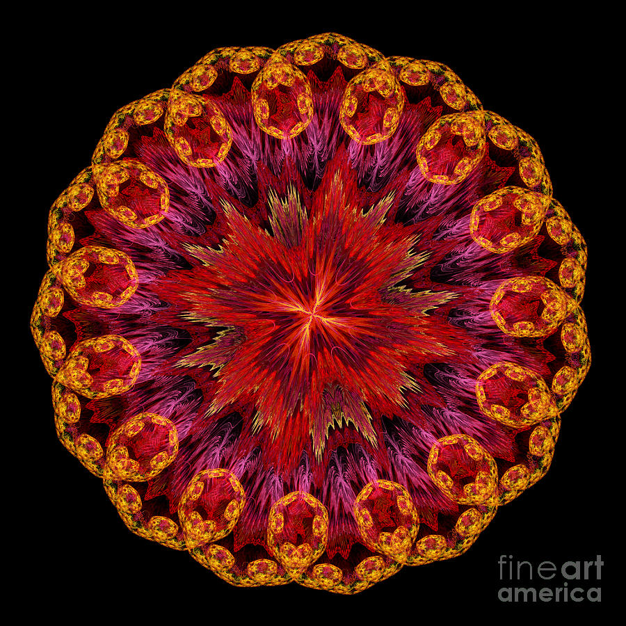 Mandala of love Digital Art by Martin Capek