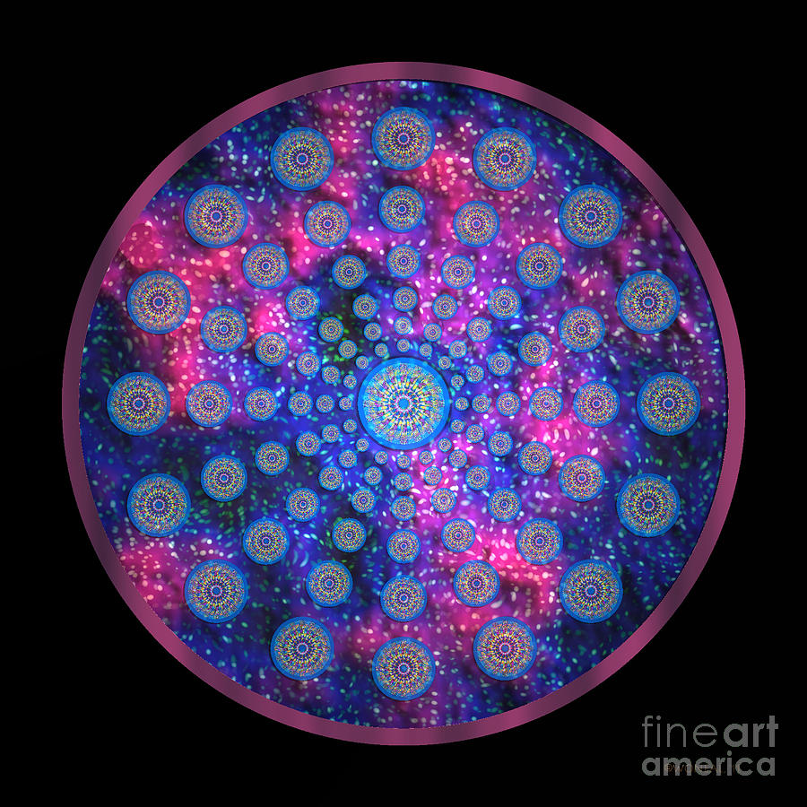 Pattern Digital Art - Mandala Radium 2 by Walter Neal