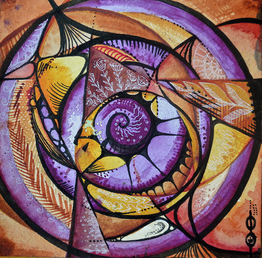 Mandala2 Painting by Crystal Charlotte Easton