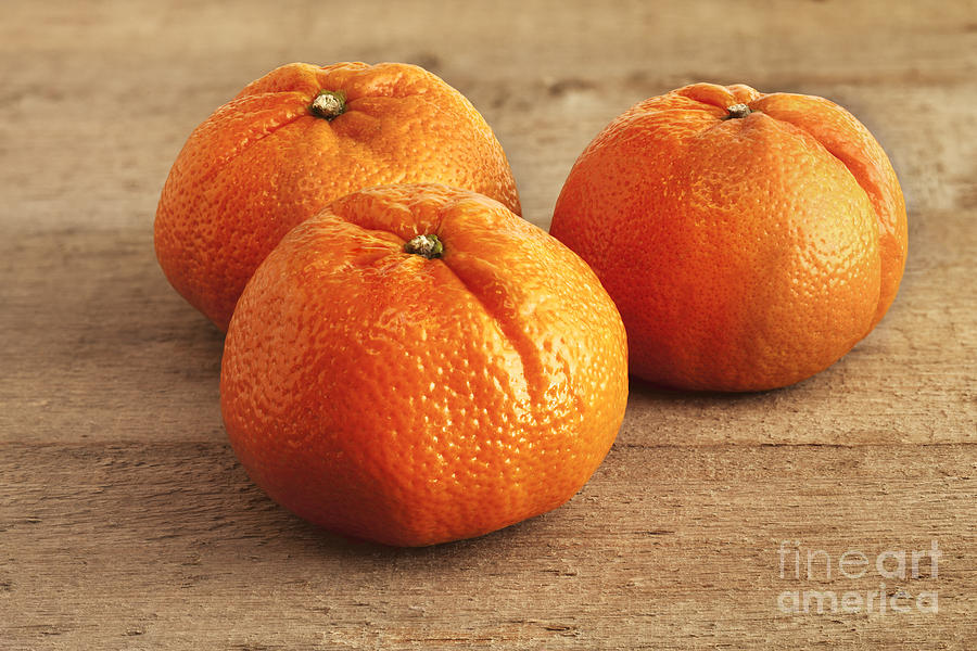 Fruit Photograph - Mandarin Oranges by Colin and Linda McKie