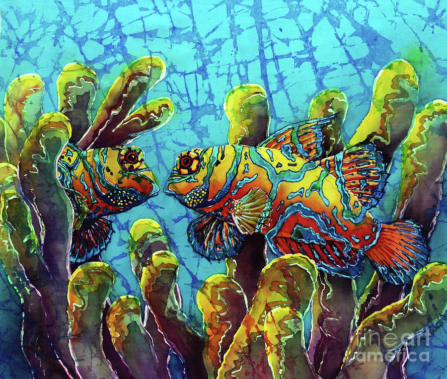 Mandarinfish Painting by Sue Duda