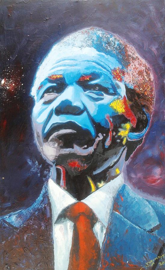 Portrait Painting - Mandela by Yegonizer Art