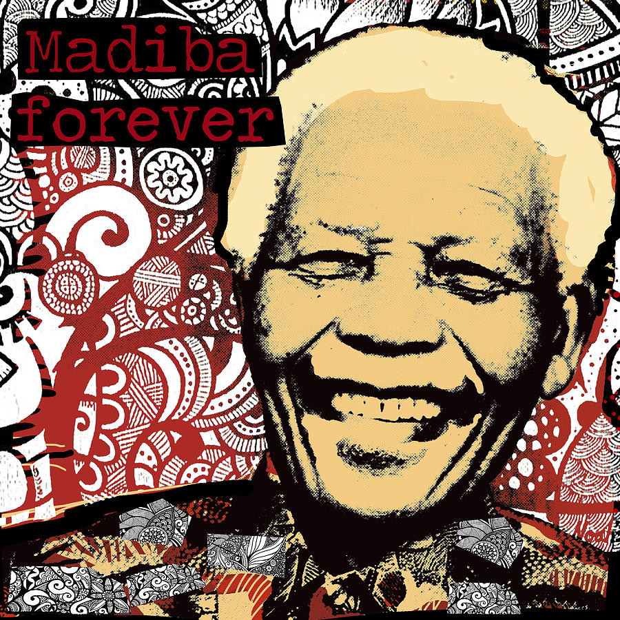 Mandela forever Digital Art by Luz Graphic Studio