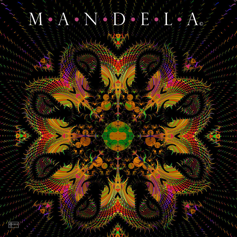 Mandela Digital Art by Jim Pavelle