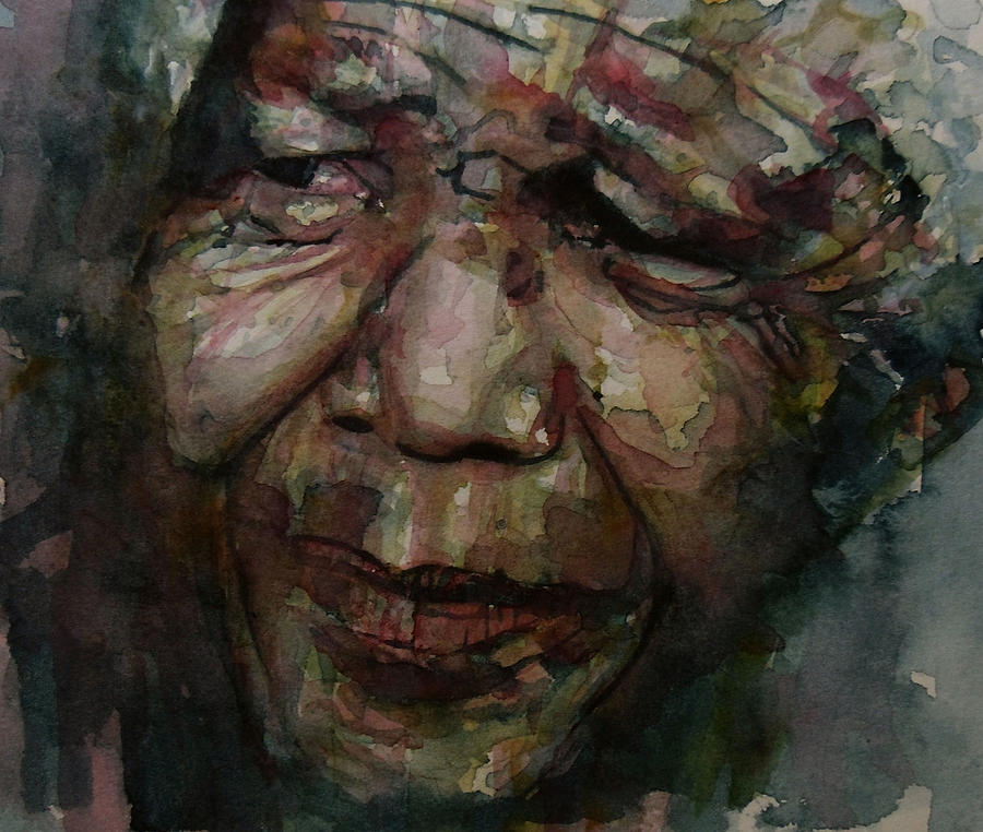 Mandela   Painting by Paul Lovering