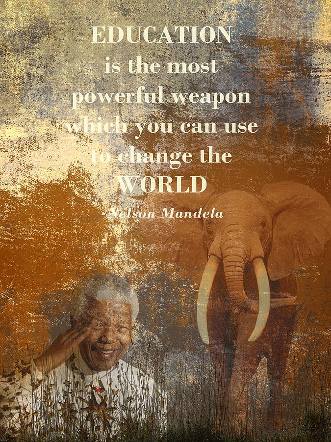 Nelson Mandela Digital Art - Mandela by Sharon Lisa Clarke