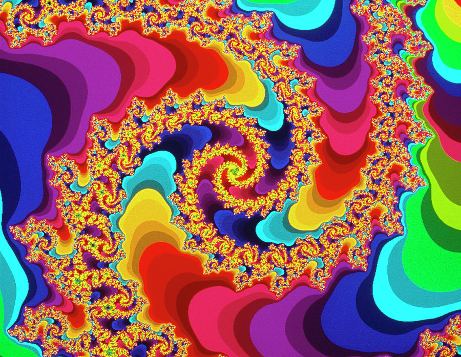 Mandelbrot Fractal: Big Twister Photograph by Gregory Sams/science Photo Library
