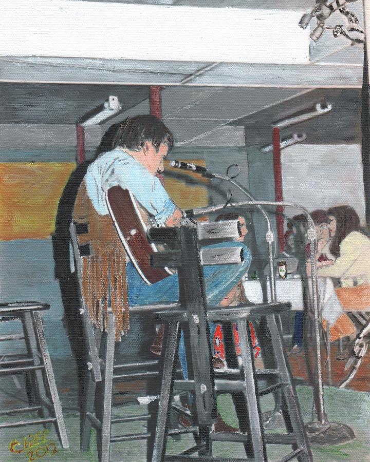 Mandella Coffee House Painting by Cliff Wilson