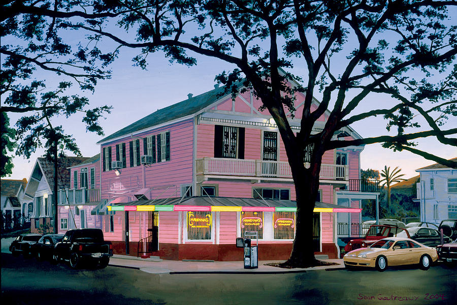 New Orleans Painting - Mandinas Restaurant New Orleans Canal St. by Sean Gautreaux