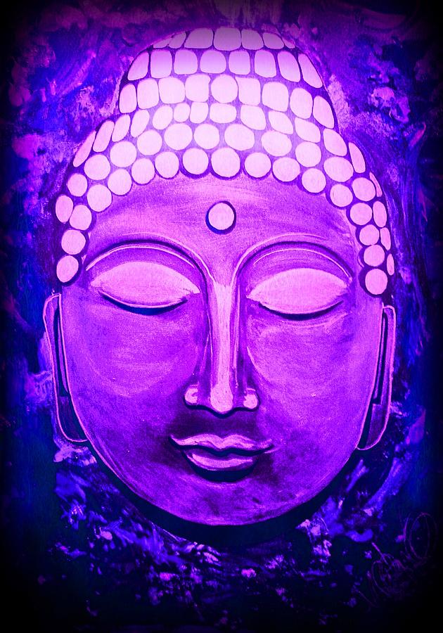 Purple Buddha Painting - Mandis Buddha by MB Dallocchio