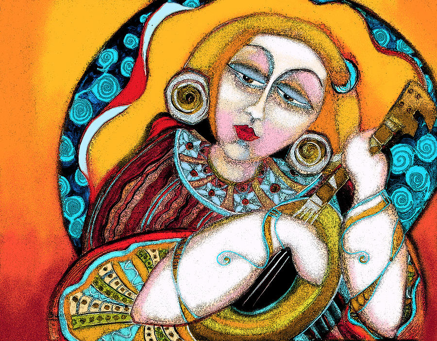 Mandolin Painting - Mandolin Fiesta 3 by Shane Guinn