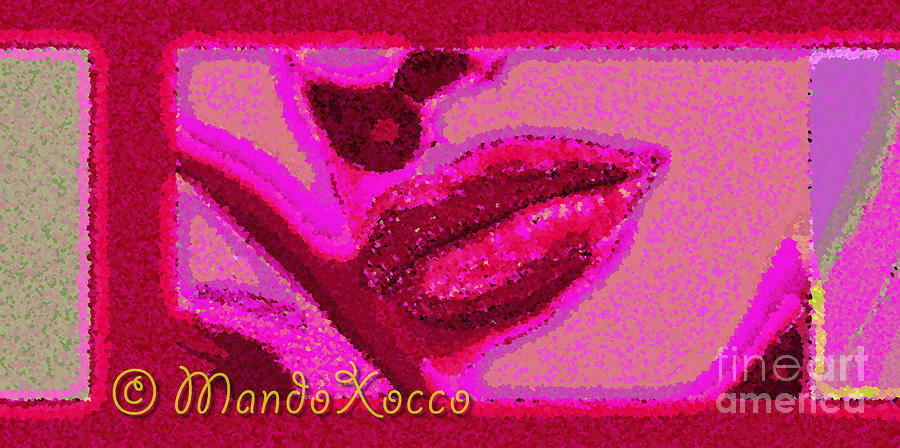 Mandoxocco-webart-pim-pink Mixed Media by Mando Xocco
