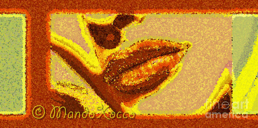 Mandoxocco-webart-pim-yellow Mixed Media by Mando Xocco